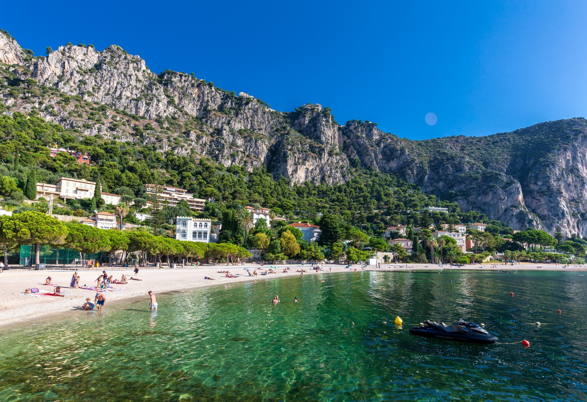 Petite Afrique beach in Beaulieu-sur-Mer