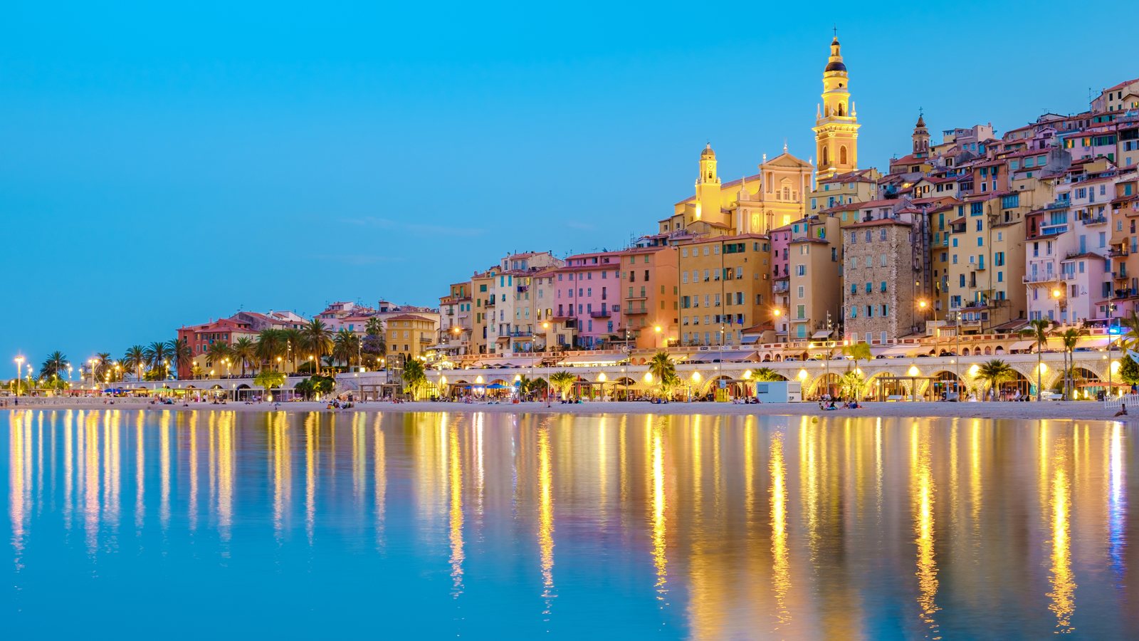 Menton in the evening