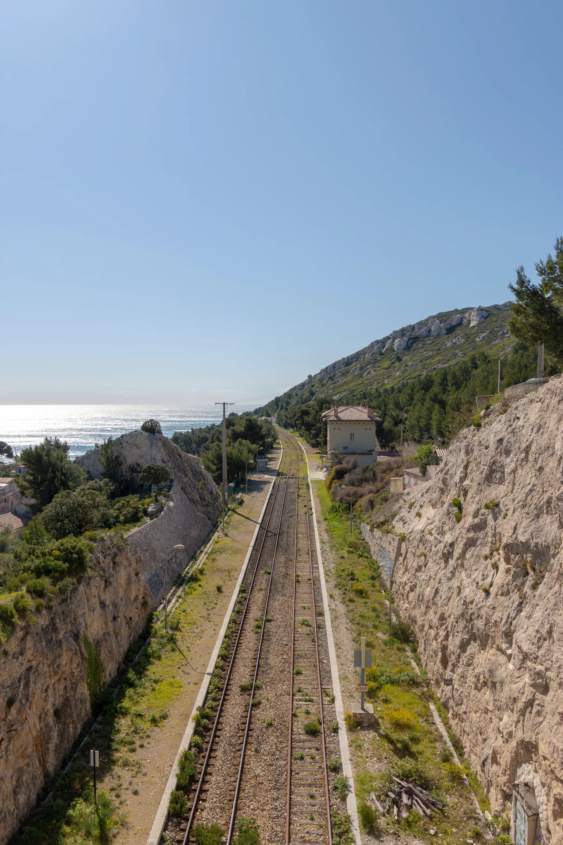 Regional train on the French Riviera